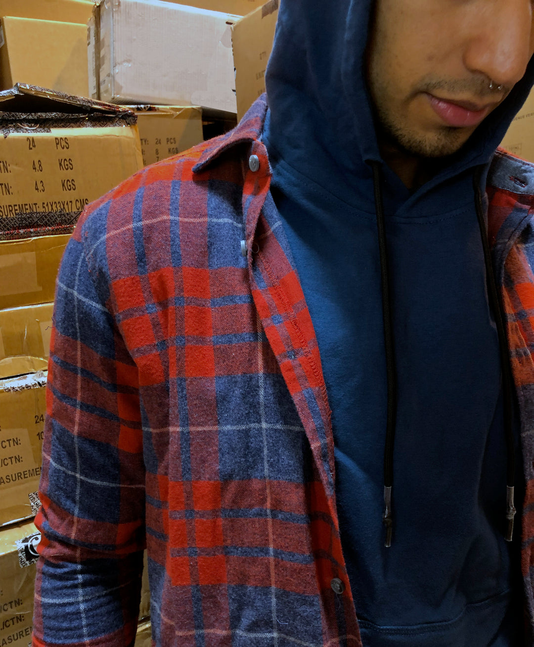 REDDICK FLANNEL PLAID SHIRT- YOUNG MENS